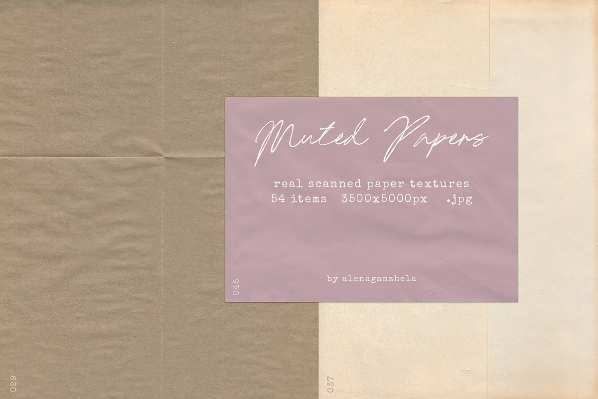 Muted Papers - real scanned textures, a Texture Graphic by alenaganzhela (Photo 10 of 10)
