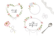 Fleur de Perle Watercolor Clipart, a Decorative Illustration by Eves_Aquadreams (Thumbnail 3 of 12)