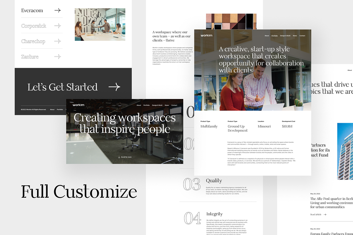 Workim - Real Estate Website UI KIT, an UI Kit Template by zroch design (Photo 2 of 4)