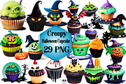Creepy Halloween Cupcake Clipart PNG, an Arts & Entertainment Photo by Wow Magic (Thumbnail 1 of 4)