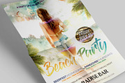 Summer Beach Party Flyer, a Flyer Template by MadridNYC (Thumbnail 2 of 3)