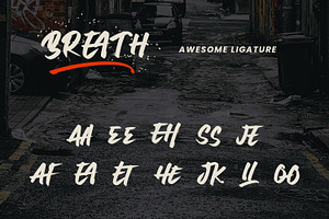 Breath - Brush Font