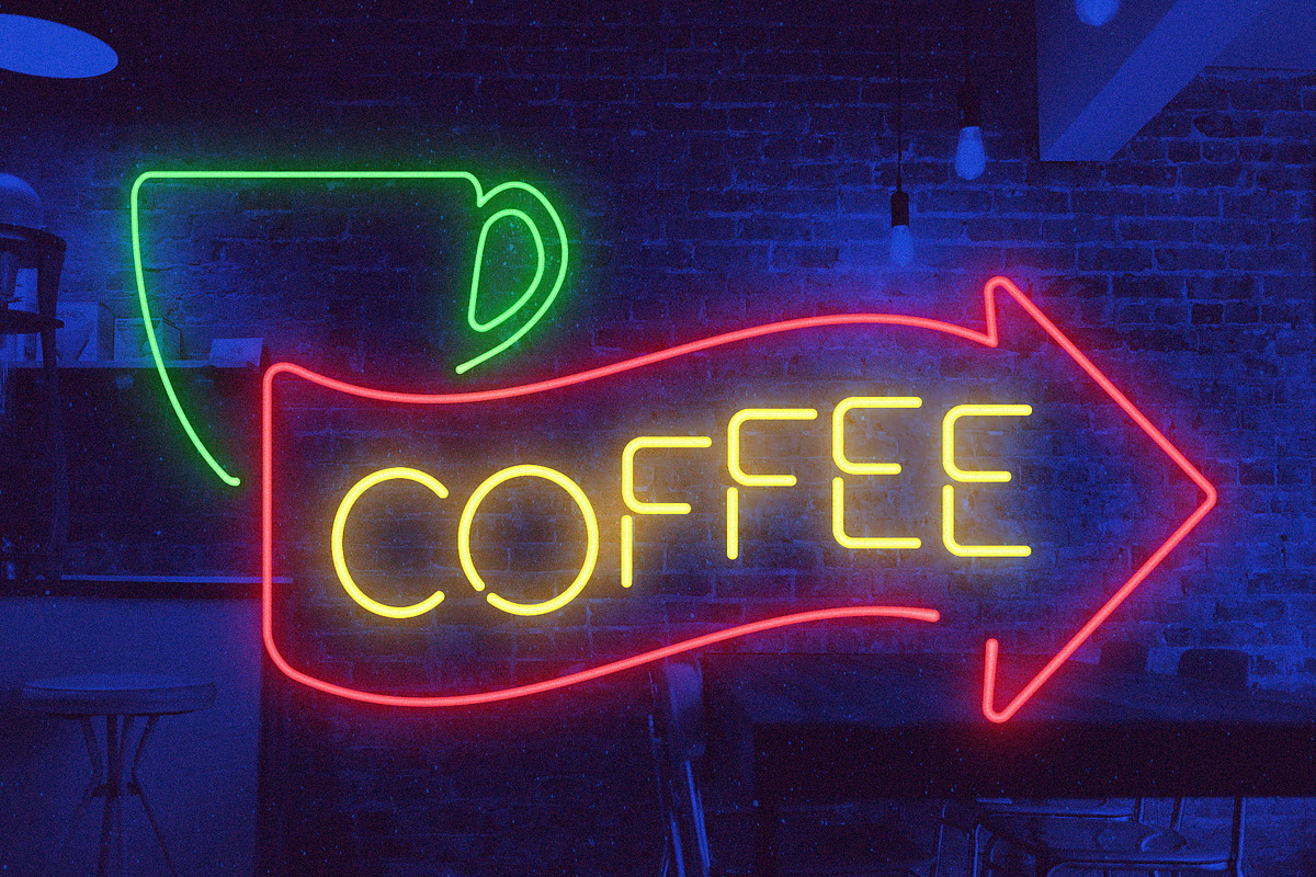 Retro Neon Font - Square Style preview 3