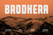 Brodhera - Bold Condensed Sans Font, a Sans Serif Font by Typia Nesia (Thumbnail 1 of 12)