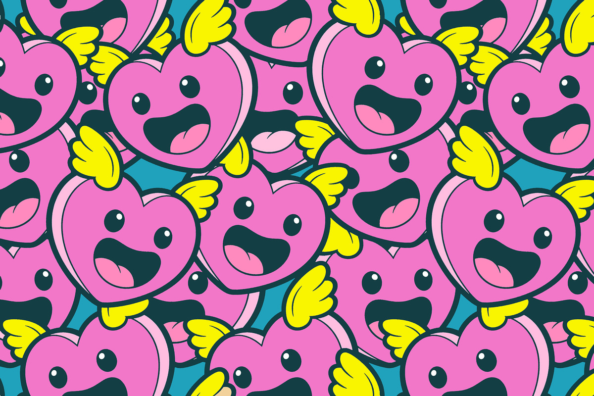 Cute Chaos Procreate Pattern Brushes, a Brush Add-On by Heather Green Designs (Photo 5 of 9)