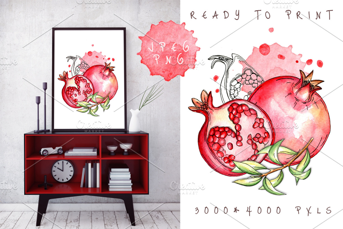 Juicy pomegranate, an Object Graphic by artdreamer (Photo 4 of 9)