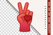 Faux Crochet Peace Sign PNG, an Object Illustration by Craftsbeefy (Thumbnail 4 of 6)