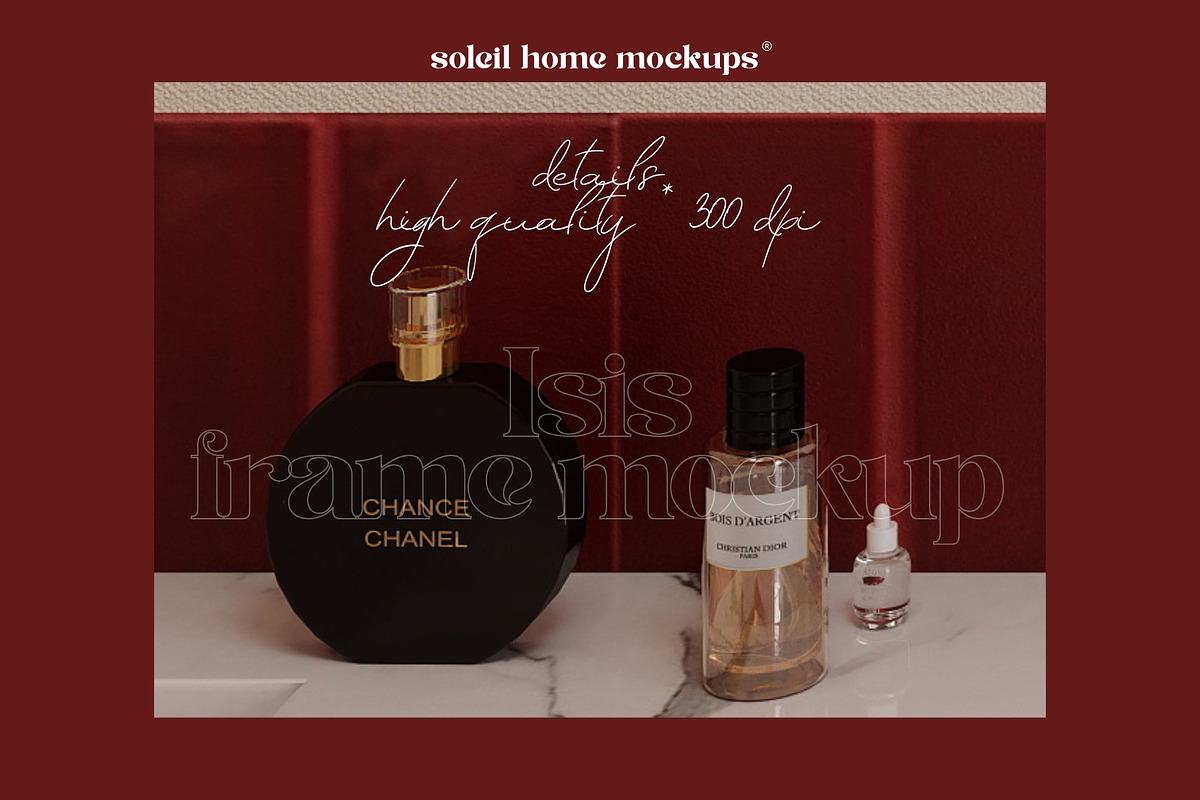 ISIS | Luxury Bathroom Frame Mockups, a Household Mockup by SoleilHomeMockups (Photo 7 of 9)