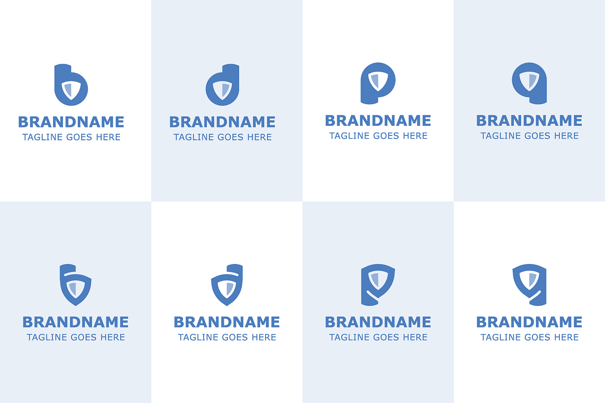 Letter B D P Q Shield Modern Logo, a Branding & Logo Template by Pray Art Design Studio (Photo 1 of 2)