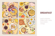 Breakfast food cards set, a Food Illustration by Good Studio (Thumbnail 1 of 8)