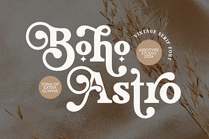 Boho Astro - Vintage Slab Serif