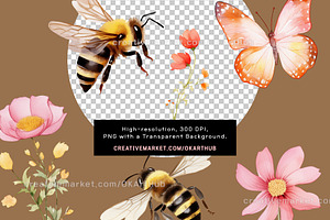 Wildflowers Floral Clipart