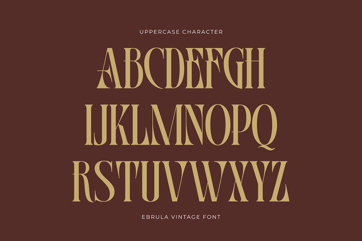 Ebrula Vintage - Classic Serif Font, a Serif Font by Nirmana Visual (Photo 2 of 9)