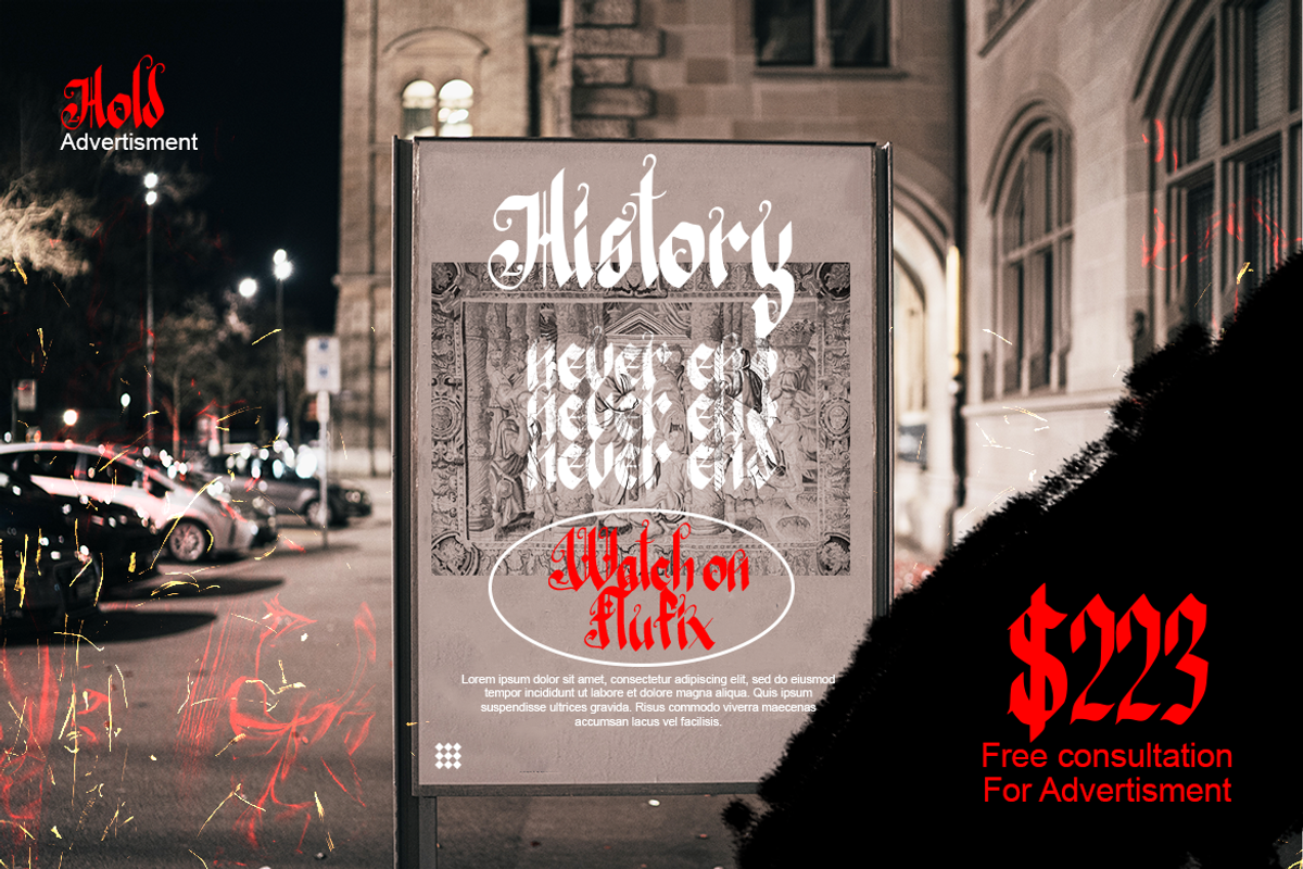 Fairy Tail - Special Fantasy Font, a Blackletter Font by Meizzaluna Design (Photo 9 of 9)