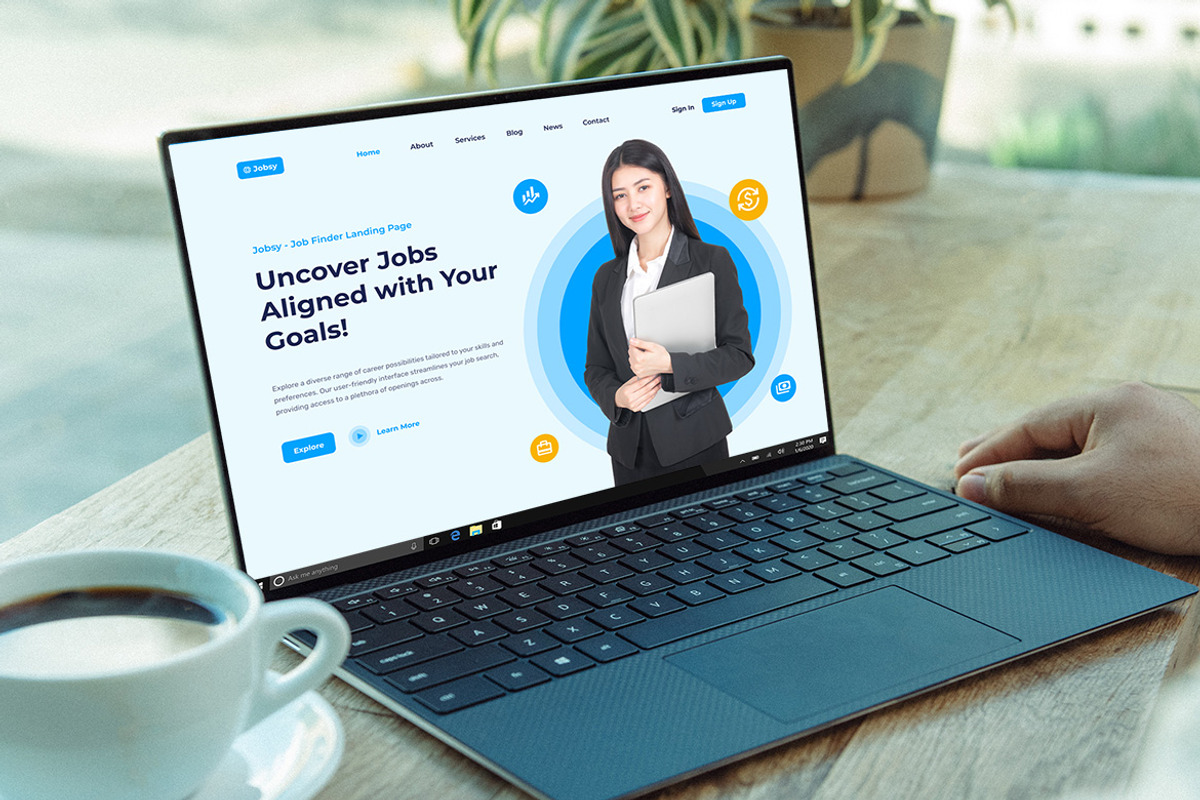 Jobsy - Job Finder Landing Page, an UI Kit Template by ENATIVE (Photo 4 of 4)