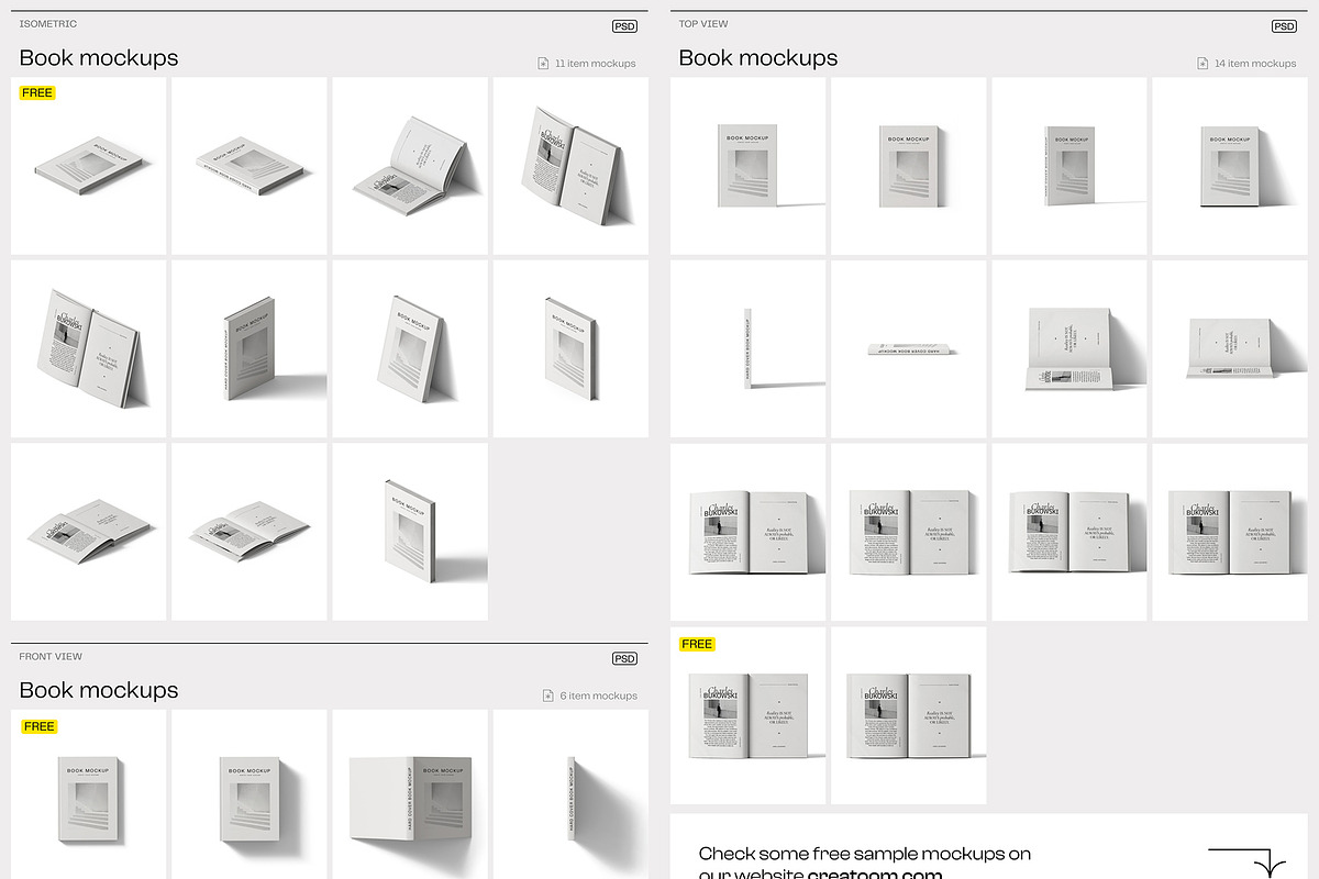 55 book mockups, a Books & Magazine Mockup by Creatoom (Photo 10 of 11)