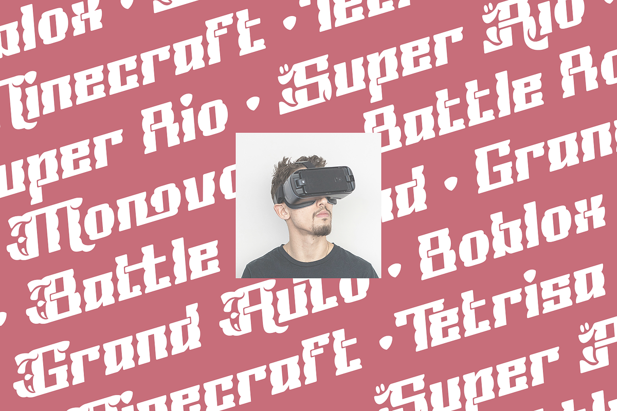 Pockielle - Bold Display Font, a Symbol Font by madeDeduk (Photo 7 of 10)