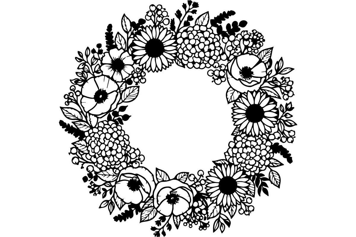 Botanical Laurel Wreath Silhouette, an Object Graphic by Creativeshirt (Photo 12 of 17)