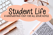 Student Life handwritten font, a Sans Serif Font by laura.design (Thumbnail 1 of 3)
