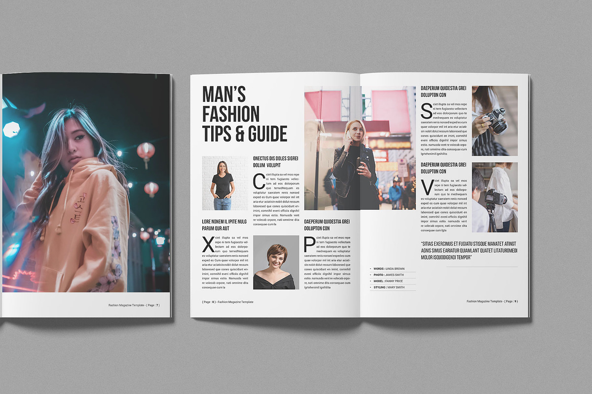 Fashion Magazine Template preview 4