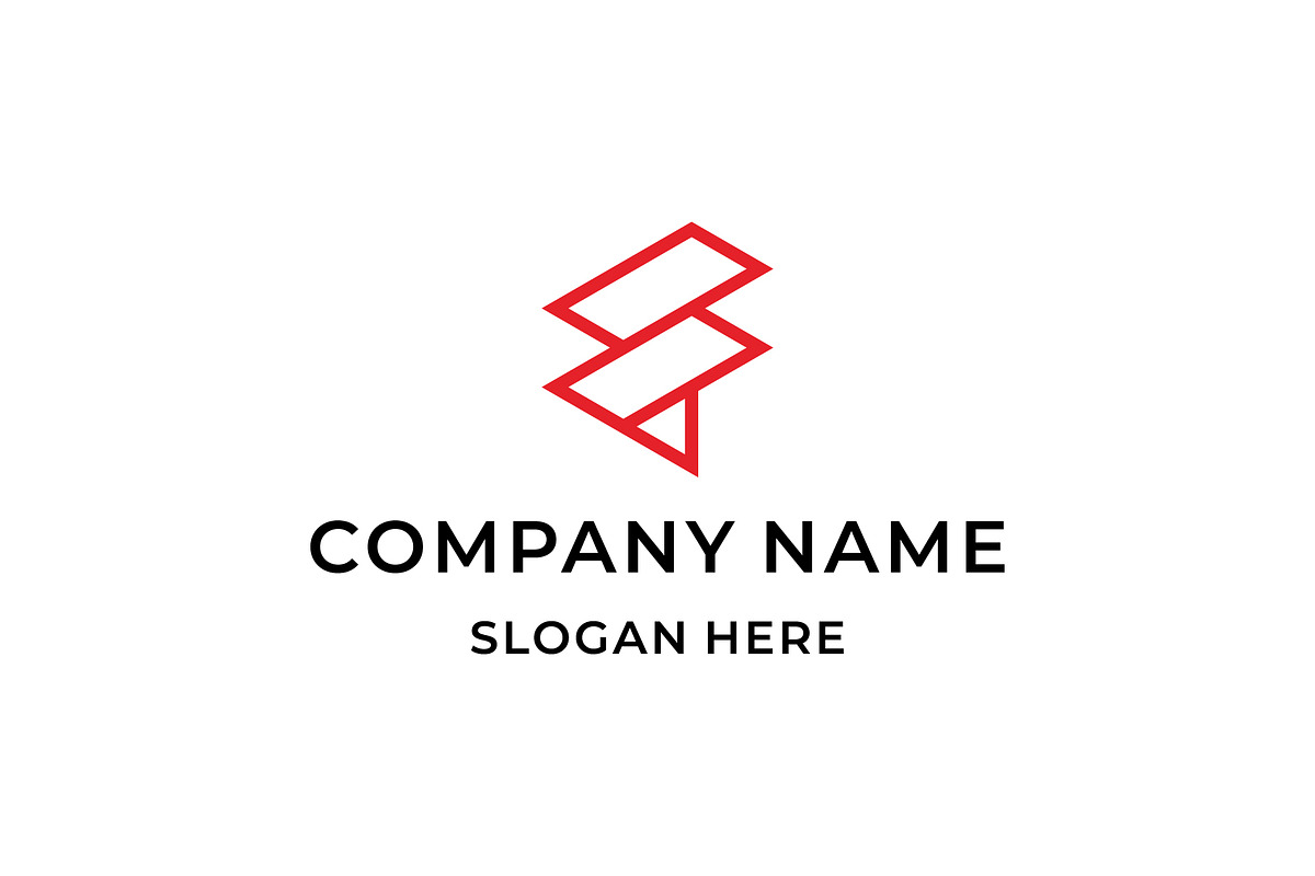 simple monogram letter F logo design, a Branding & Logo Template by cdecde