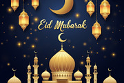 Elegant Eid Mubarak Greeting Card, a Holiday Photo by microtasker (Thumbnail 2 of 2)
