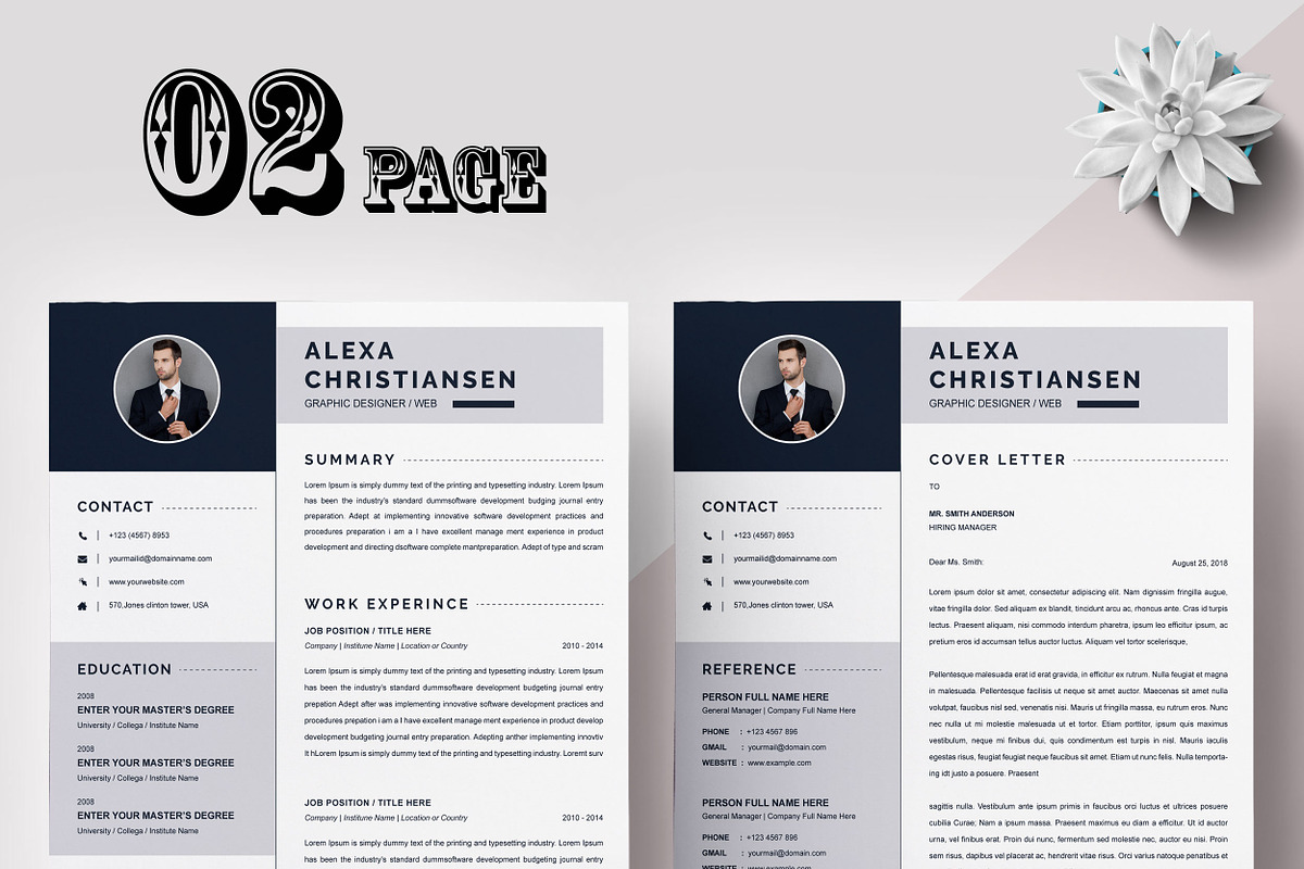 Resume Templates CV Bundle, a Resume Template by X-Type (Photo 15 of 21)