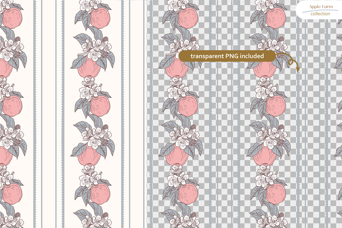 Apple Farm - Seamless Patterns, a Pattern Graphic by InaCorart (Photo 6 of 10)