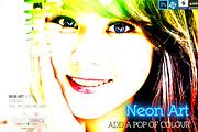 Neon Art Actions, an Action Add-On by WhiteSpace Design Studio (Thumbnail 1 of 5)