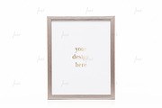Silver 8x10 frame isolated mockup, a Print Template by JustLikeMyDesktop (Thumbnail 2 of 3)