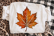 Fall Maple Leaf PNG,Vintage Autumn, an Object Illustration by Libby Wishes (Thumbnail 3 of 3)