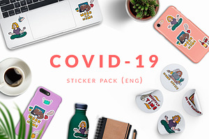 Covid-19 Sticker Pack (ENG)
