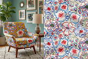 Mediterranean Bold Flower Pattern, a Pattern Graphic by likorbut (Thumbnail 8 of 13)