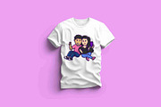 Cute Boy And Girl Taking Selfie, an Object Graphic by Artstorystudio (Thumbnail 3 of 3)