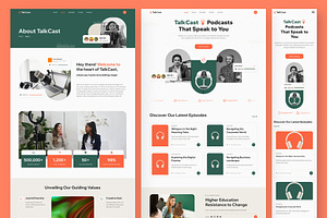 TalkCast - Podcast Website Framer
