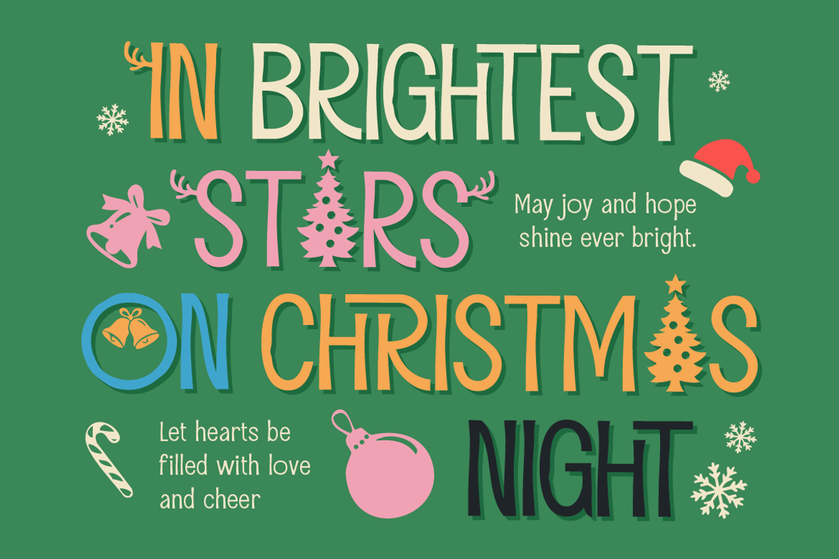 Santa Palma - Playful Christmas, a Sans Serif Font by Artisan Themes (Photo 3 of 12)