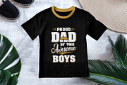 Father of Boys T shirt Design, a Graphic by Vector Portal (Thumbnail 1 of 5)