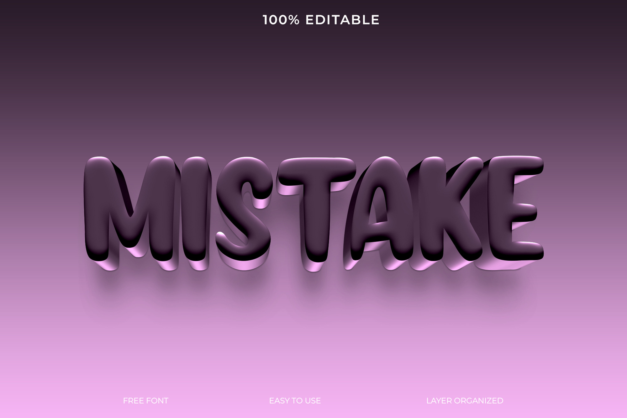 Mistake 3d text effect style, a Layer Style Add-On by Imamul001