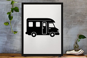 Rv Camper Silhouette SVG, a Transportation Illustration by newminddesign (Thumbnail 3 of 5)
