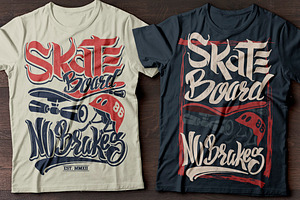 Skate Board, T-shirt Graphics