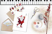 Christmas set with Santa., a Decorative Illustration by Laifalight (Thumbnail 2 of 12)