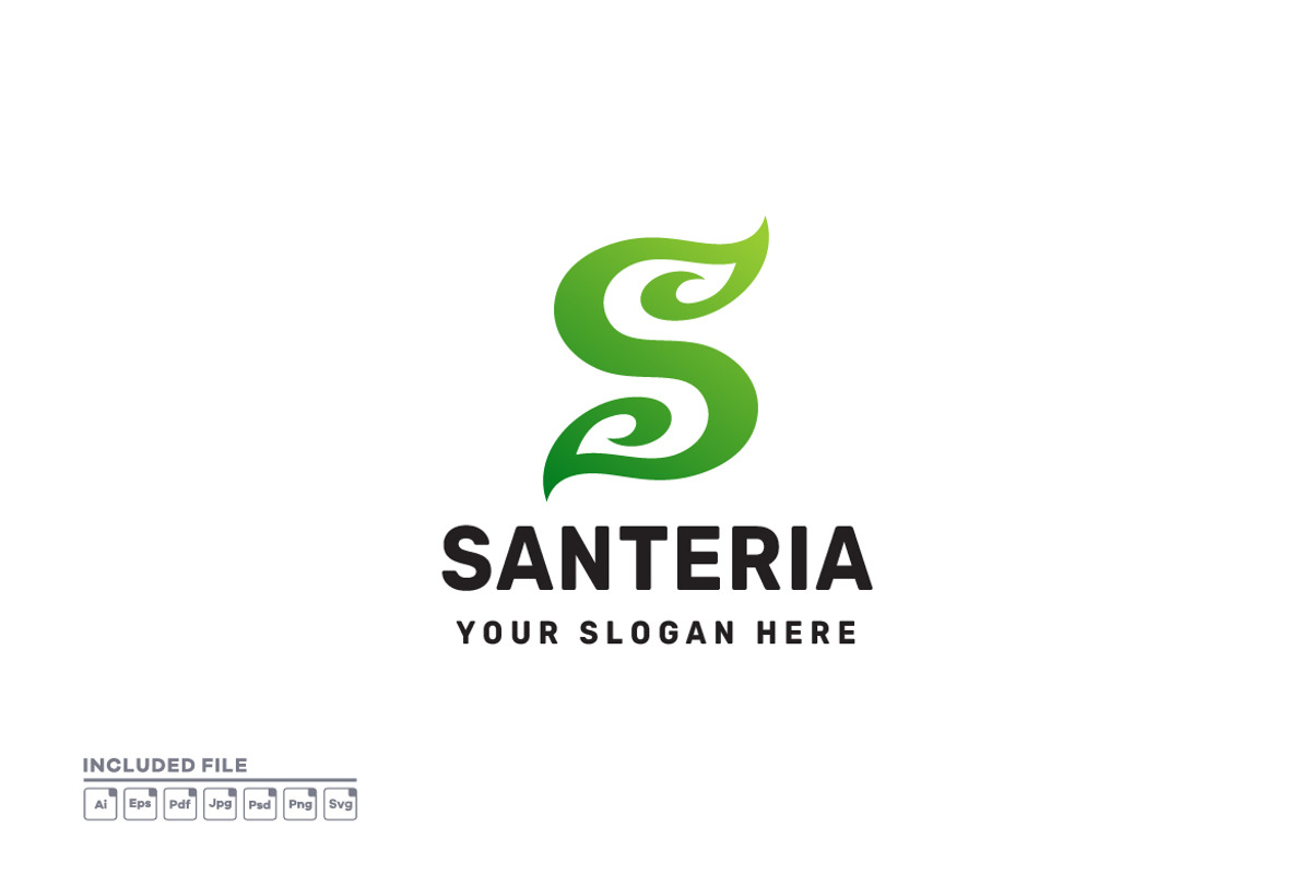 Letter S with Leaves Logo Design, a Branding & Logo Template by yuanesei