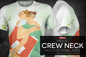 Men's Crew Neck T-Shirt Mockups