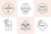 Modern & Minimalist Logo Templates, a Branding & Logo Template by P.F. Creative Lab (Thumbnail 1 of 5)