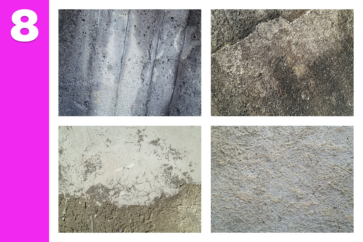 8 Concrete Textures preview 2