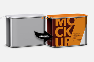 Tin Powder Mockup - Glossy Cover