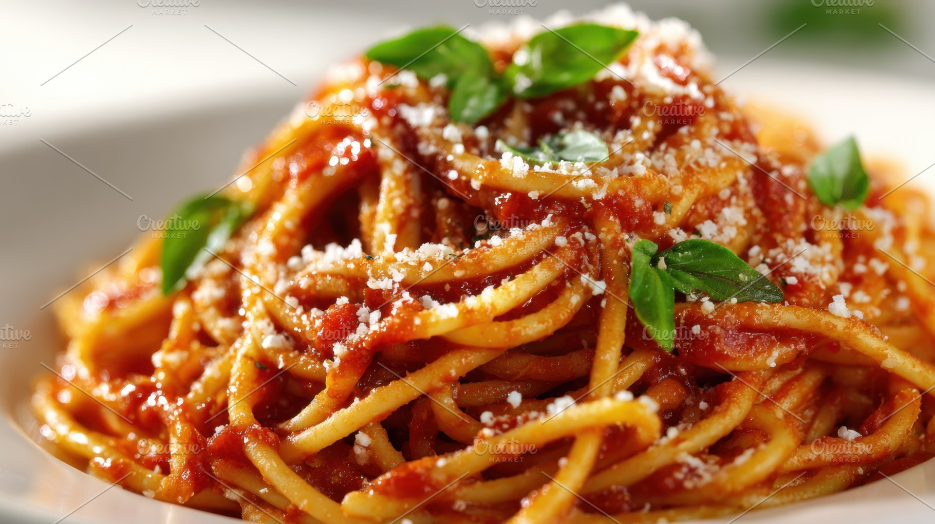 Tomato herb pasta dish, a Photo by Beautiful things