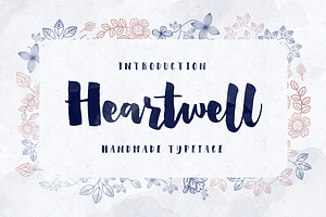 Heartwell, a Script Font by Flavortype