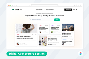 Digital Agency Blog Section UI, a Templates & Theme by SquidPixey