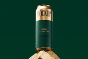 500ml Can Mockup | Brick Scene, a Packaging Mockup by AY Mock-Ups (Thumbnail 2 of 7)